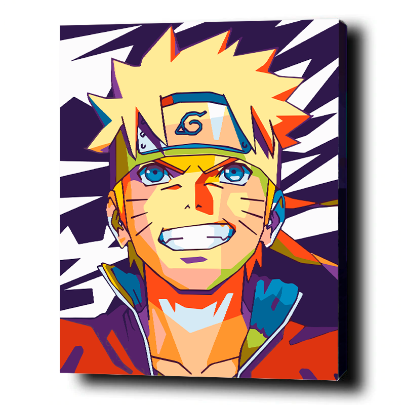 Pop Naruto. Paint by numbers kit. Premium quality KitArt