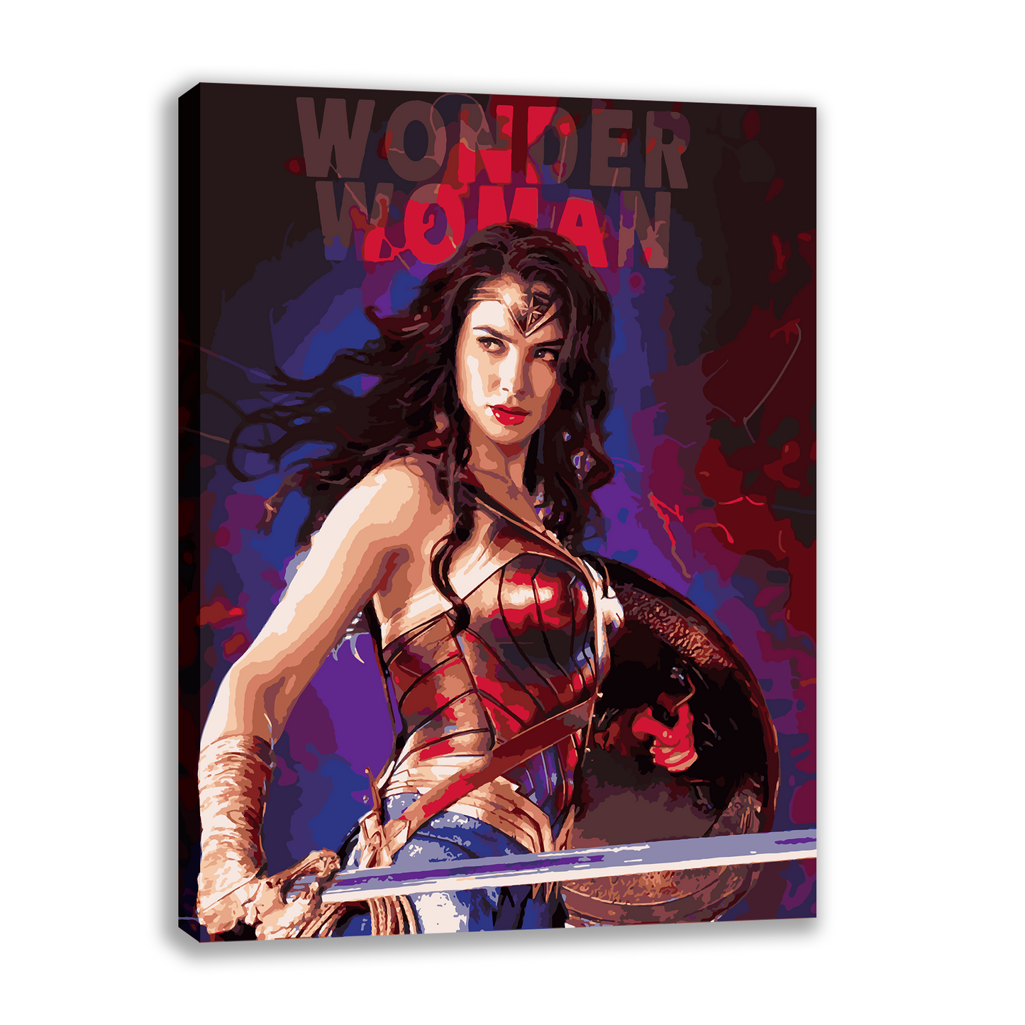 Wonder Woman. Paint by numbers kit. Premium quality KitArt