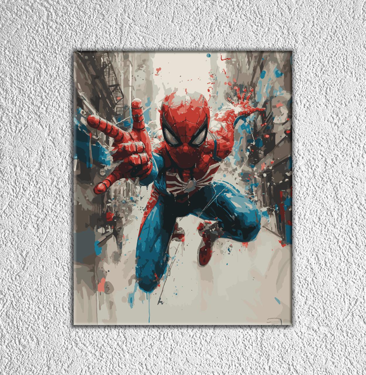 SuperHero. Paint by numbers kit. Premium quality KitArt