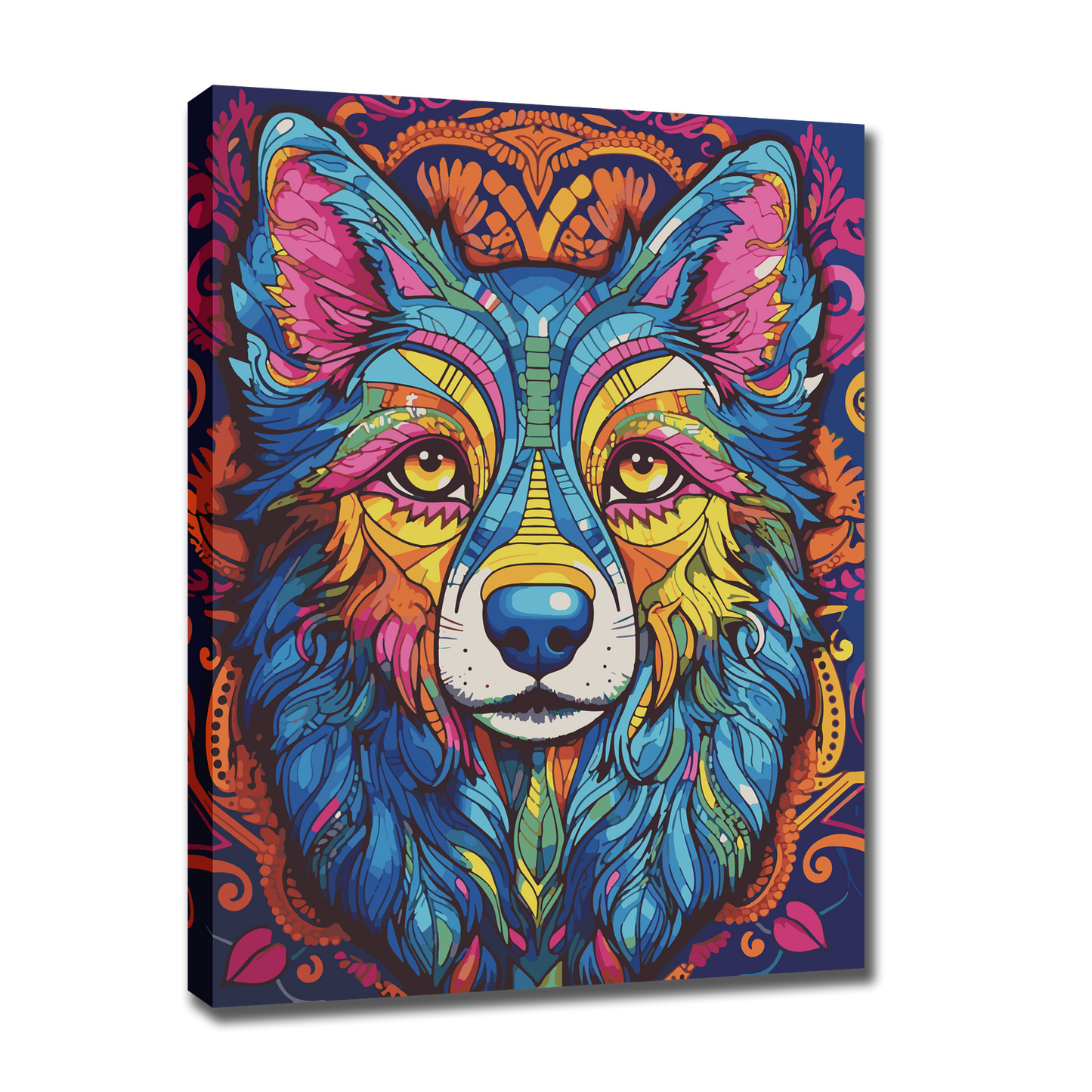 Mandala Dog. Paint by numbers kit. Premium quality KitArt