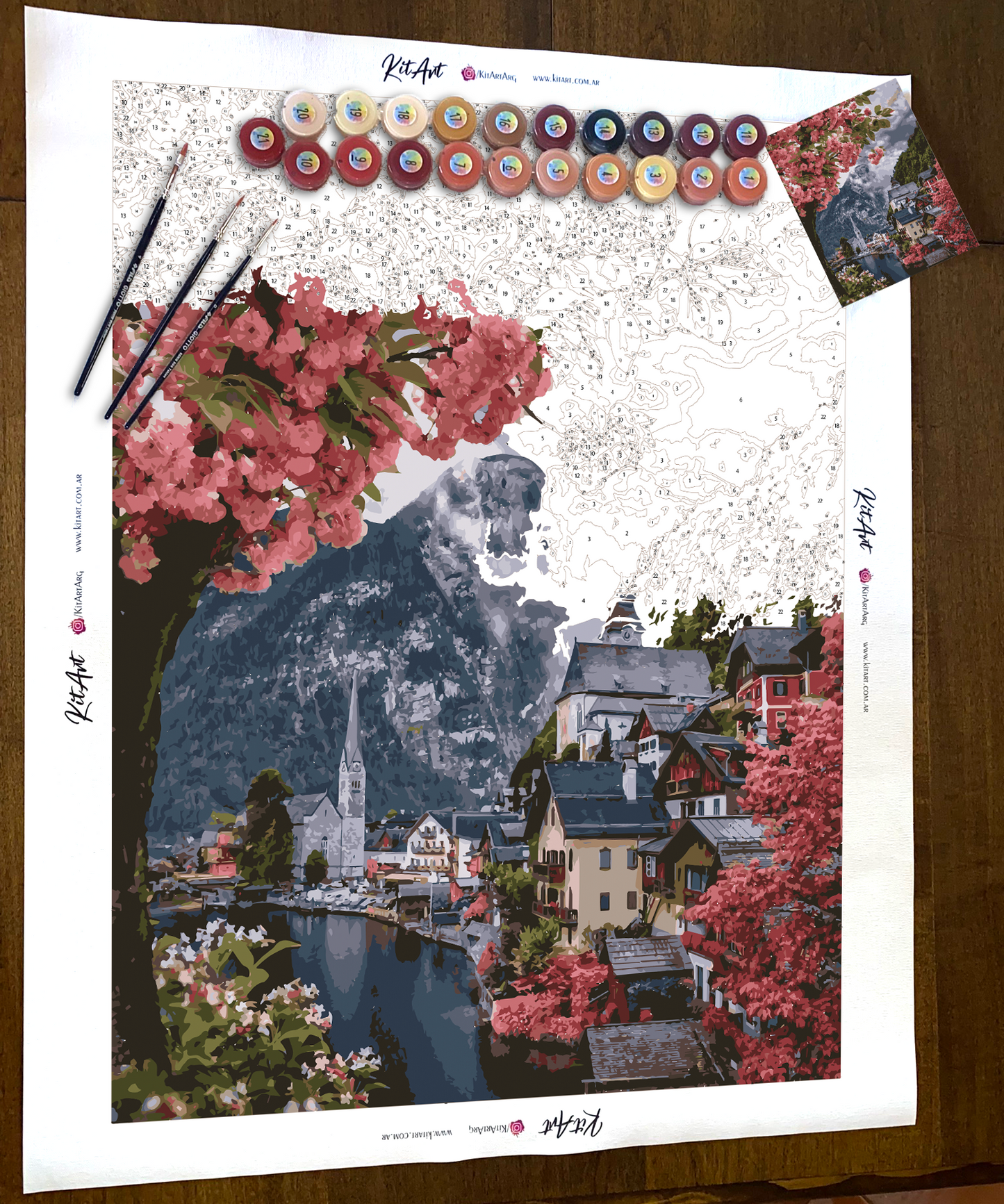 Austria. Paint by numbers kit. Premium quality KitArt