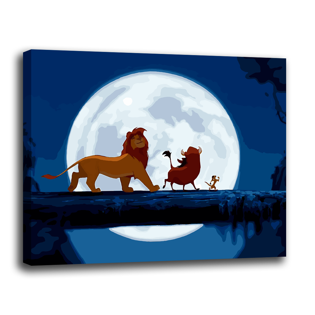 Hakuna Matata. Paint by numbers kit. Premium quality KitArt