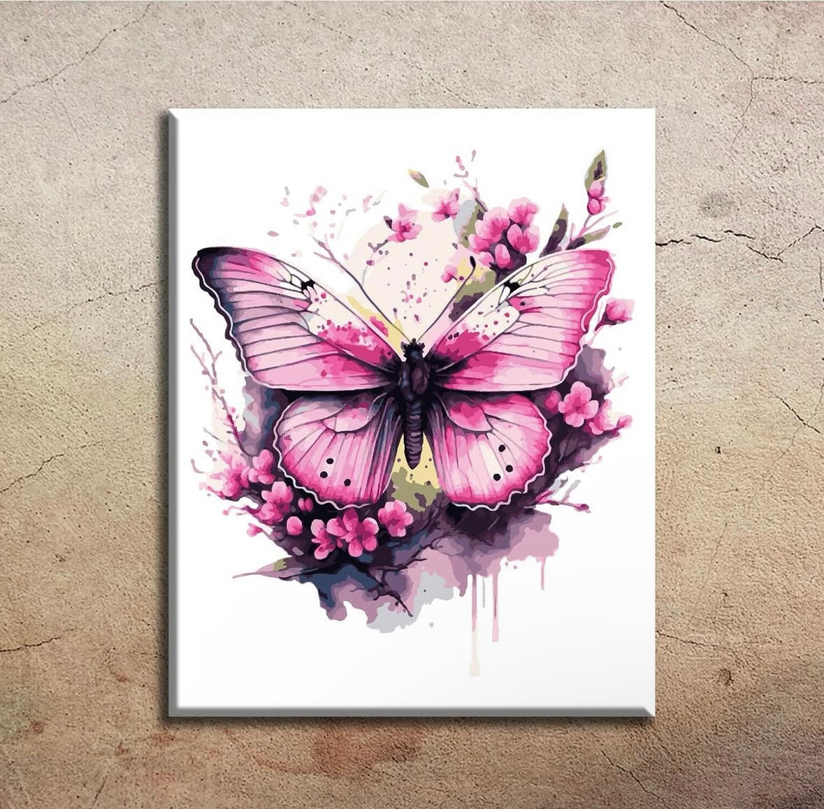 Butterfly. Paint by numbers kit. Premium quality KitArt