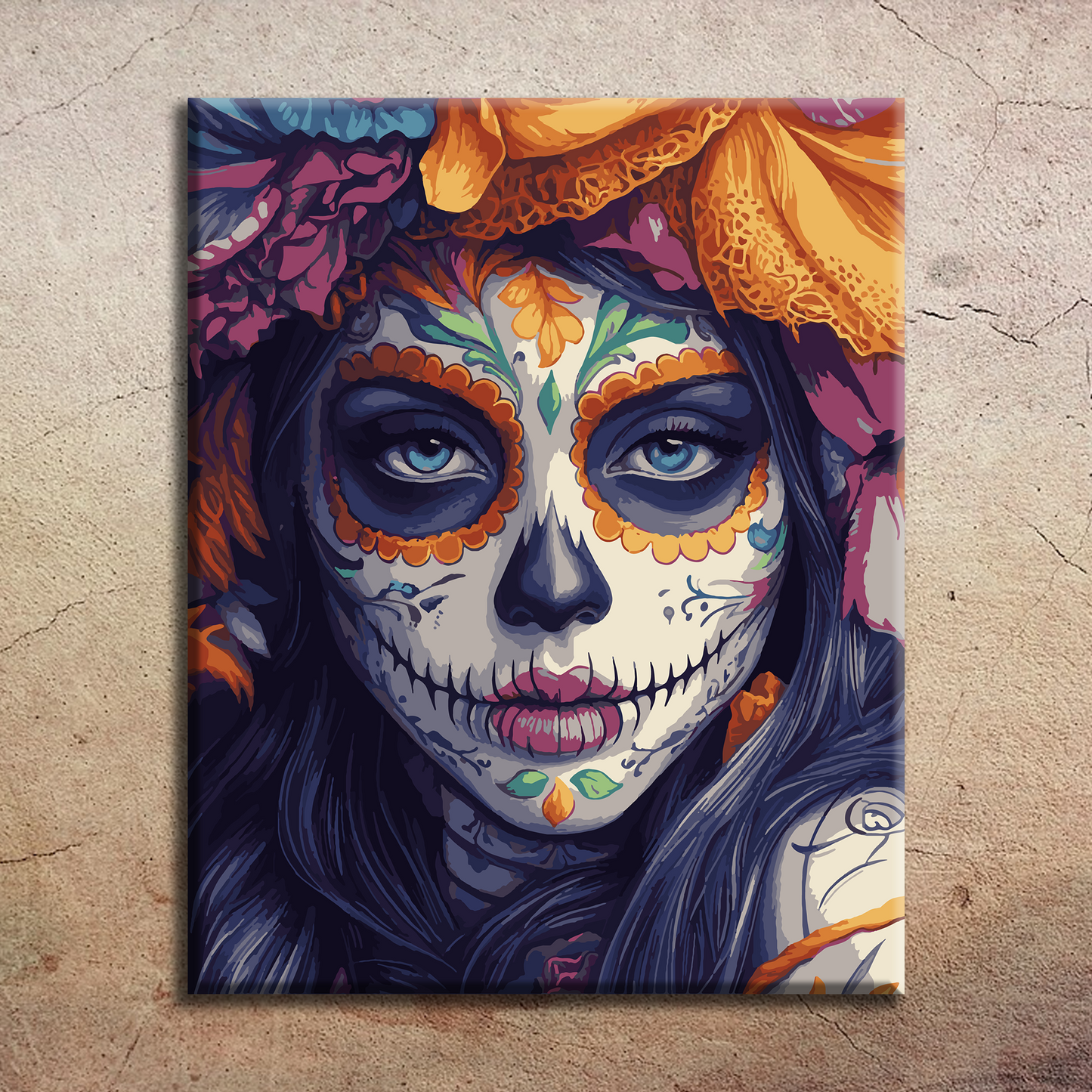 Dia de los Muertos. Paint by numbers kit. Premium quality KitArt
