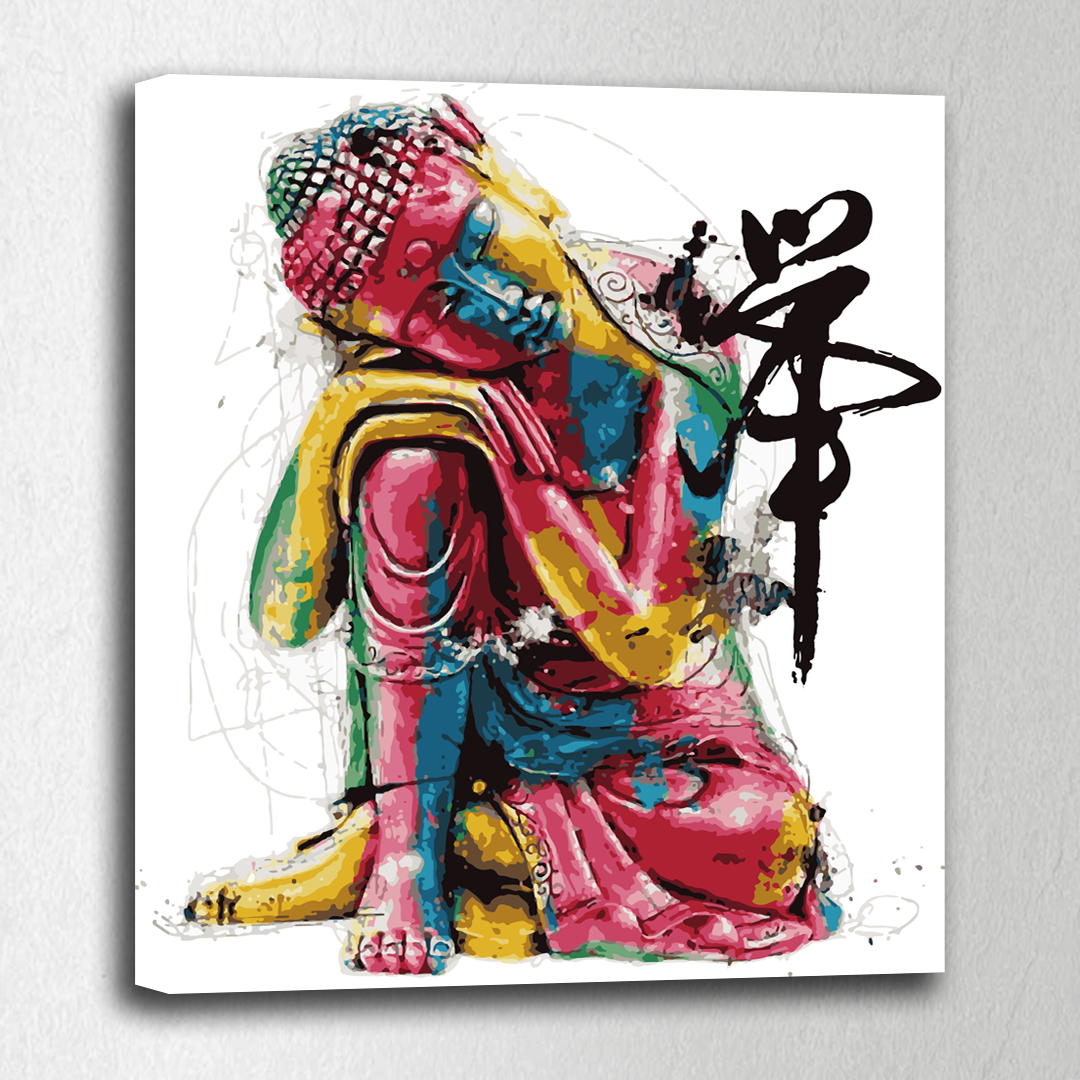 Fullcolor Buddha. Paint by numbers kit. Premium quality KitArt