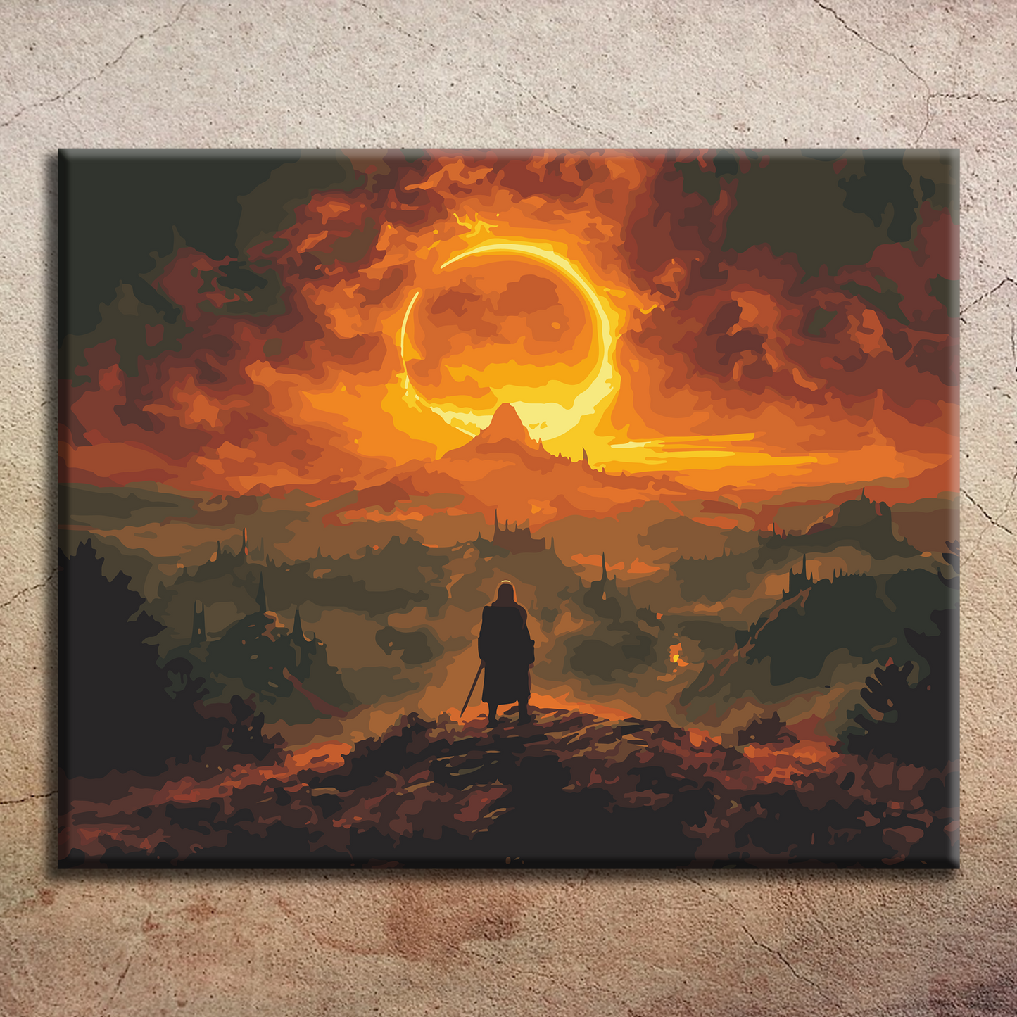 Mordor Ring. Paint by numbers kit. Premium quality KitArt