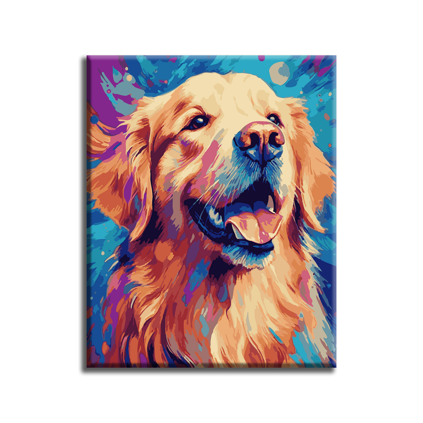 Golden . Paint by numbers kit. Premium quality KitArt