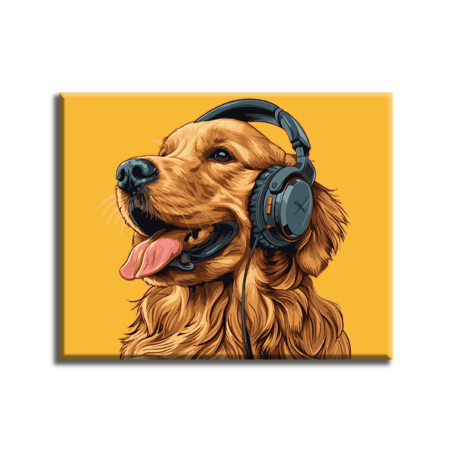 Golden Music. Paint by numbers kit. Premium quality KitArt