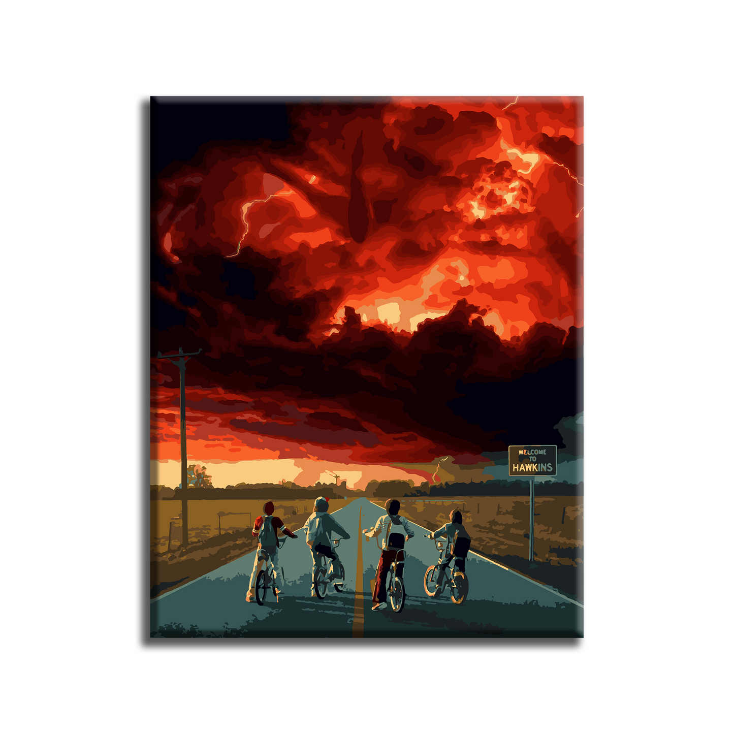 Stranger Things. Paint by numbers kit. Premium quality KitArt