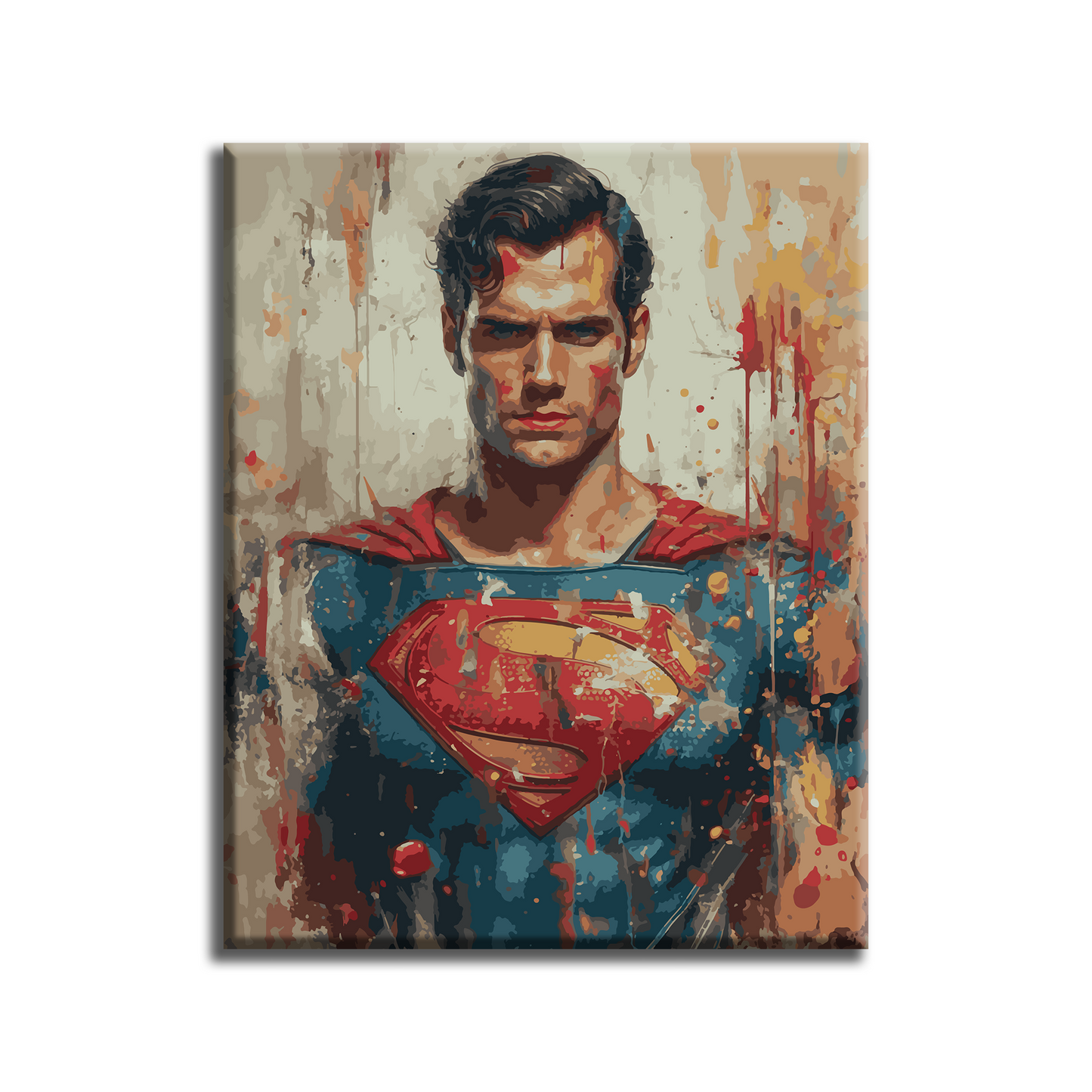 Superman. Paint by numbers kit. Premium quality KitArt