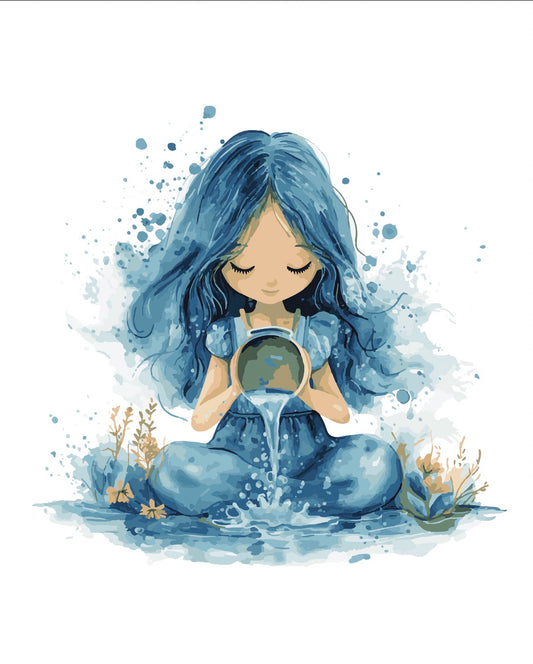Girl and water