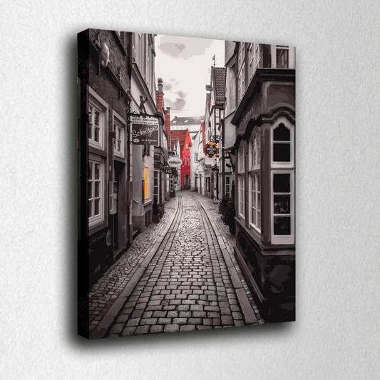 Bremen city. Paint by numbers kit. Premium quality KitArt