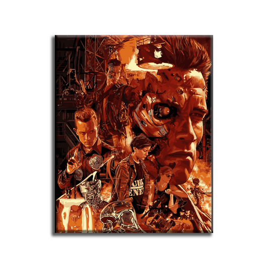 Terminator. Paint by numbers kit. Premium quality KitArt