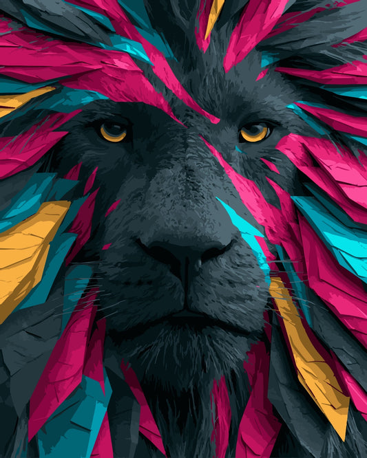 Neon lion