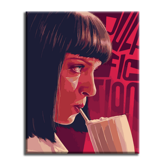 Mia-Pulp Fiction. Paint by numbers kit. Premium quality KitArt
