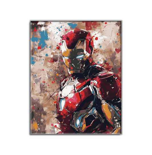 Iron Man. Paint by numbers kit. Premium quality KitArt