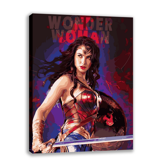 Wonder Woman. Paint by numbers kit. Premium quality KitArt