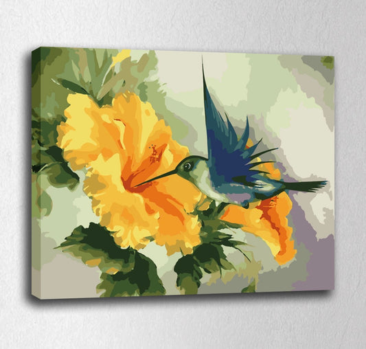 Flower and Hummingbird