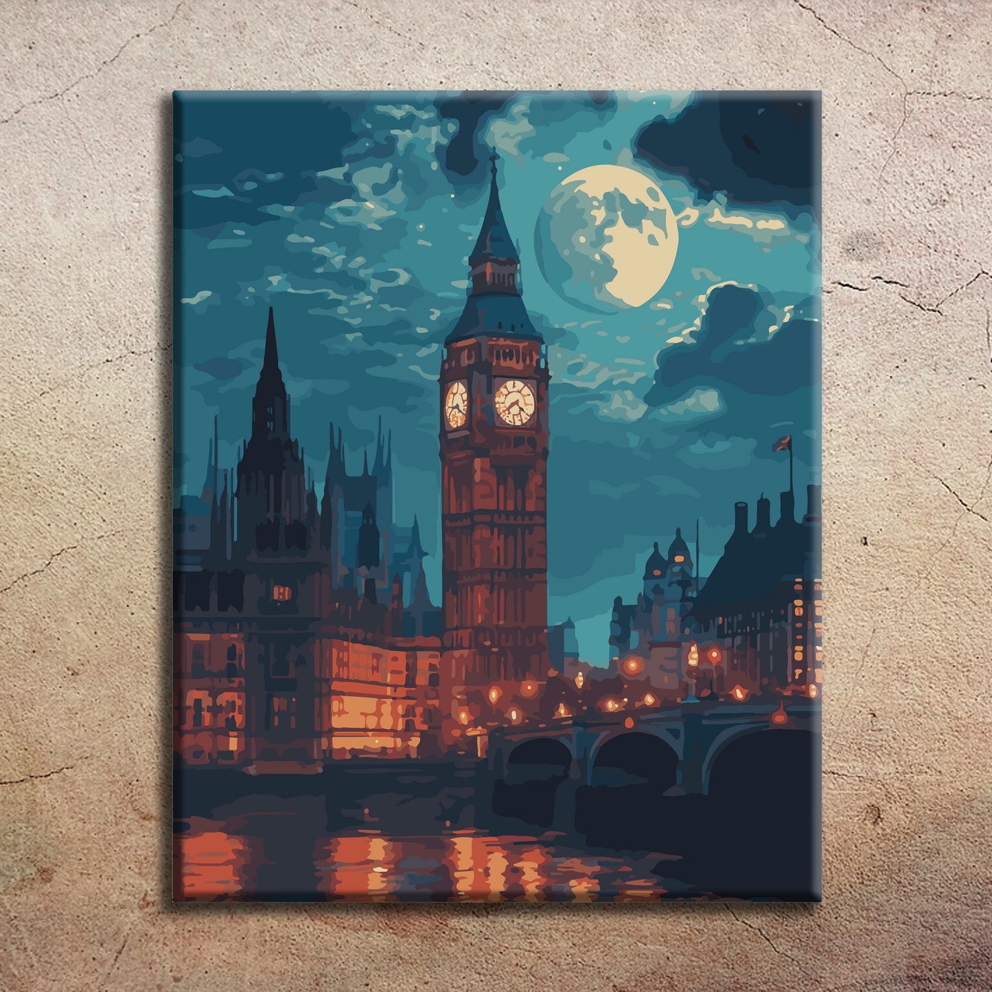 Big Ben. Paint by numbers kit. Premium quality KitArt