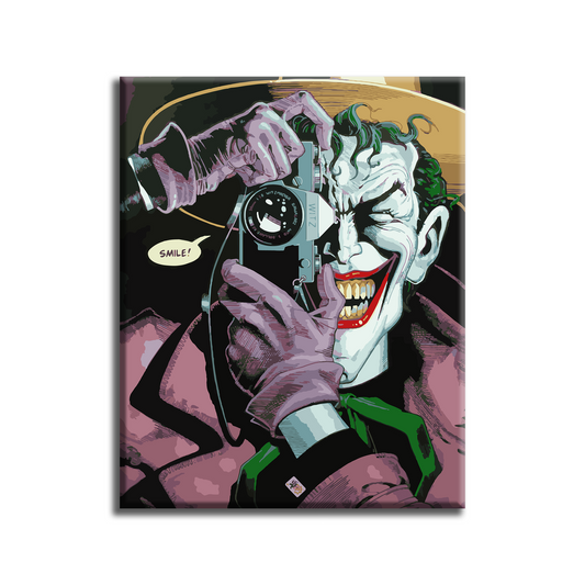 Joker comic. Paint by numbers kit. Premium quality KitArt