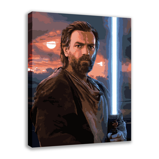 Obi wan. Paint by numbers kit. Premium quality KitArt