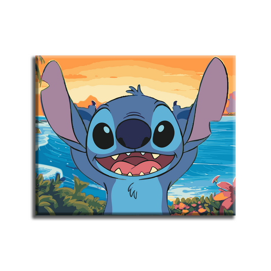 Stich. Paint by numbers kit. Premium quality KitArt