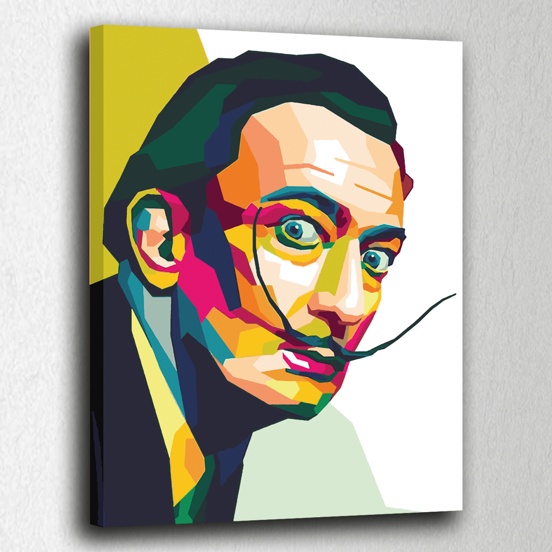 Pop Dalí. Paint by numbers kit. Premium quality KitArt