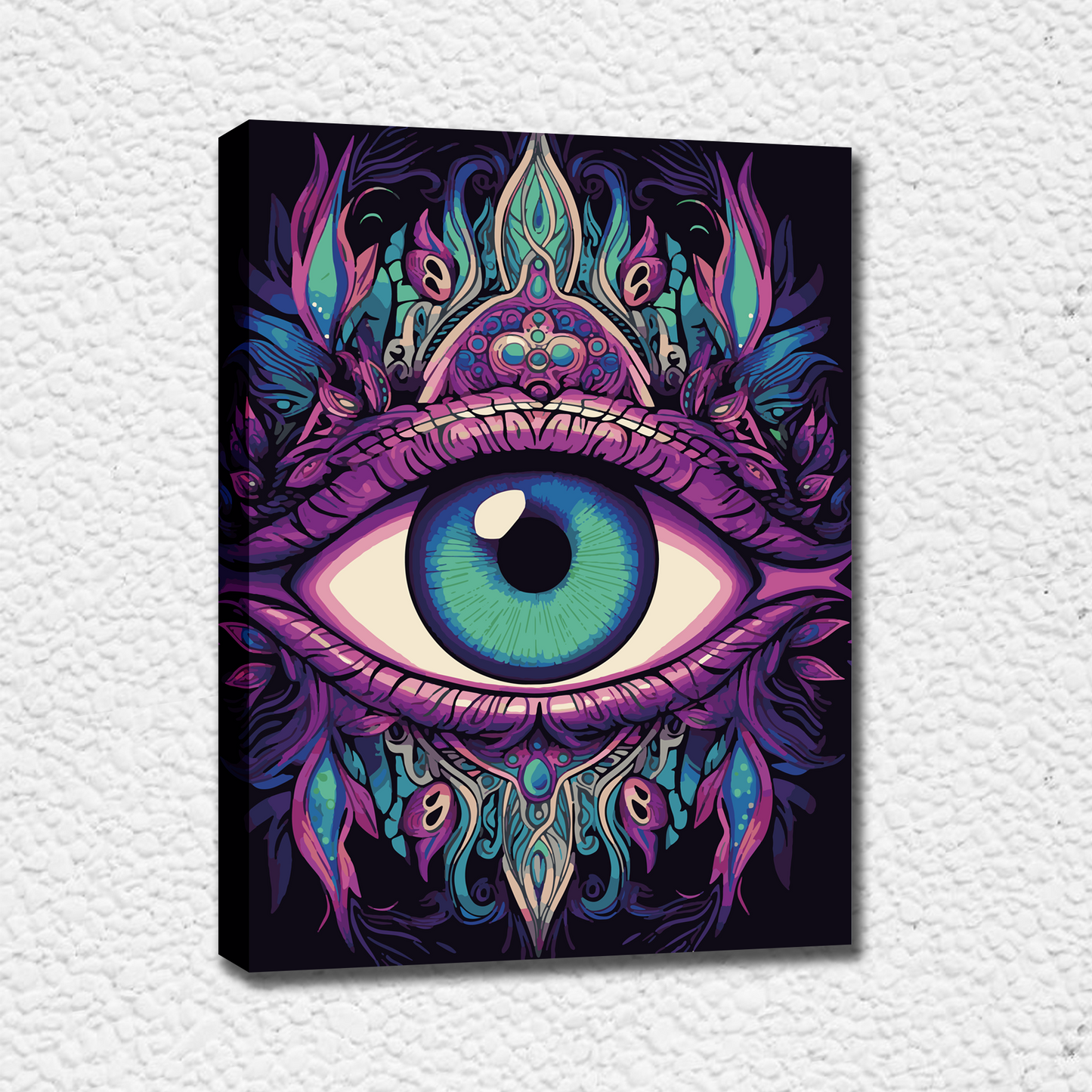 Purple eye. Paint by numbers kit. Premium quality KitArt