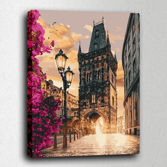 Prague. Paint by numbers kit. Premium quality KitArt