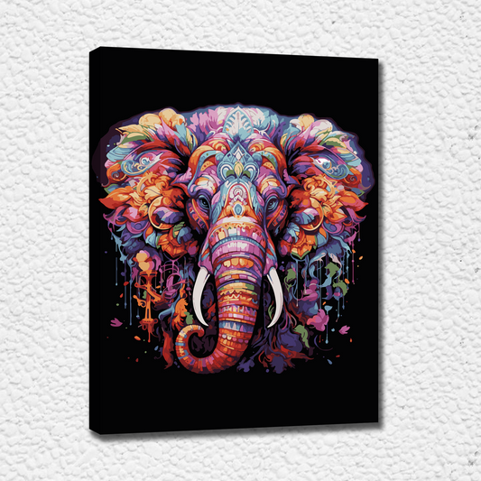 Mandala Elephant. Paint by numbers kit. Premium quality KitArt