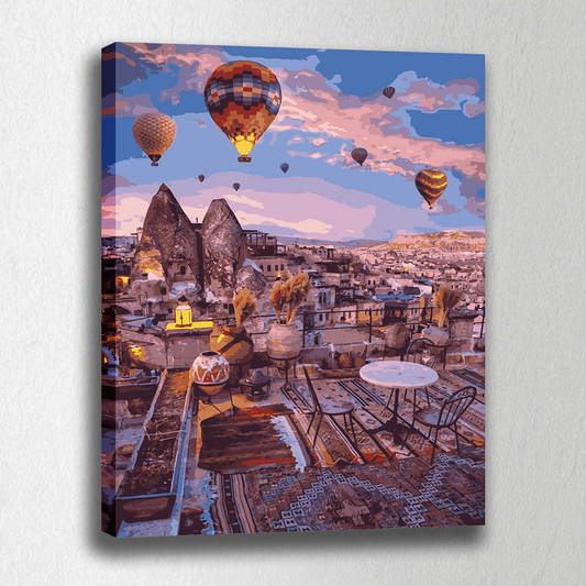 Cappadocia. Paint by numbers kit. Premium quality KitArt