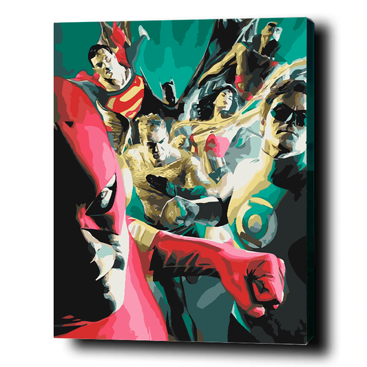 League. Paint by numbers kit. Premium quality KitArt