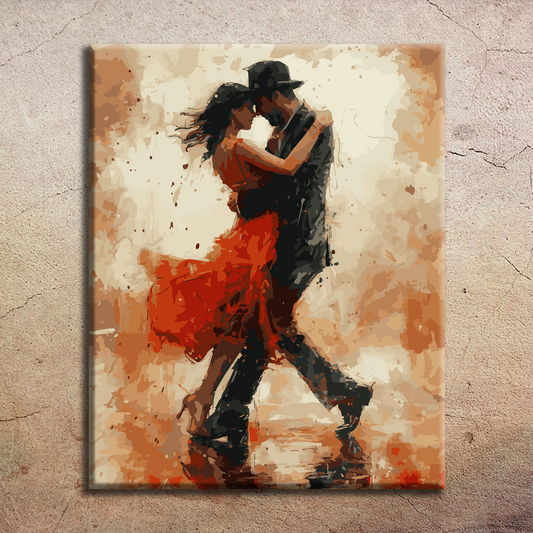 Tango. Paint by numbers kit. Premium quality KitArt