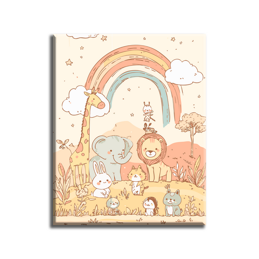 Enchanted Rainbow Forest