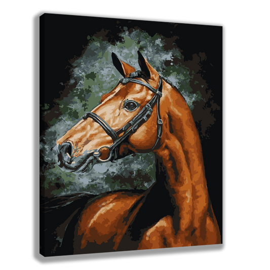 Horse. Paint by numbers kit. Premium quality KitArt