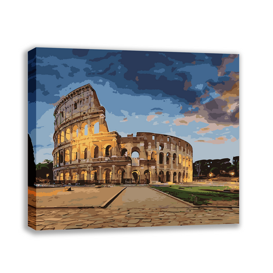 Roman Colosseum At Night