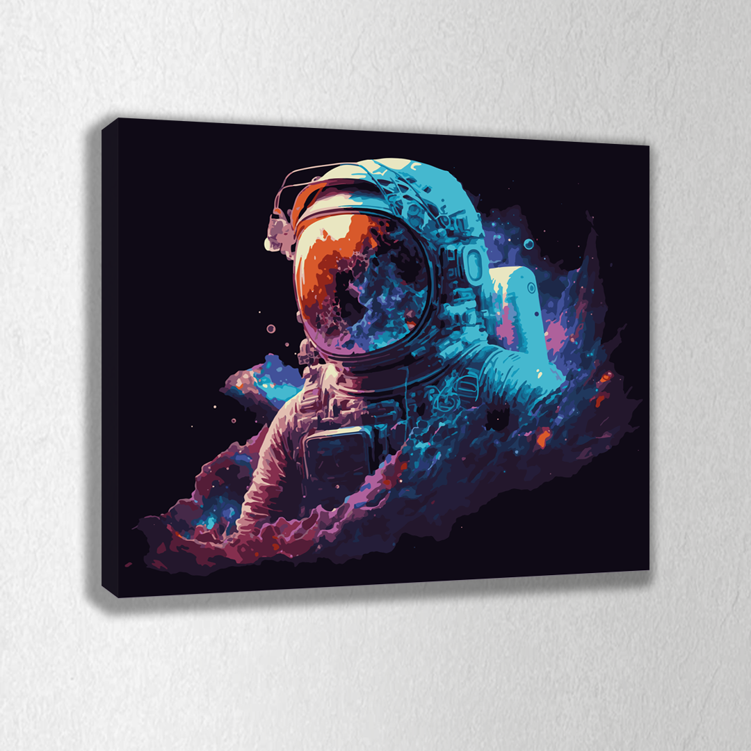 Astronaut. Paint by numbers kit. Premium quality KitArt