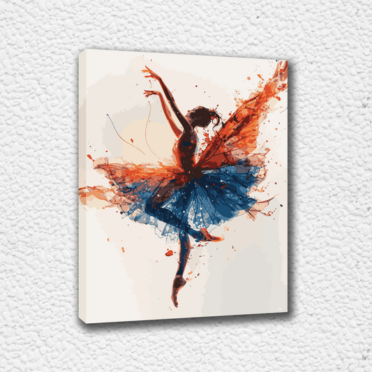 Butterfly dancer. Paint by numbers kit. Premium quality KitArt