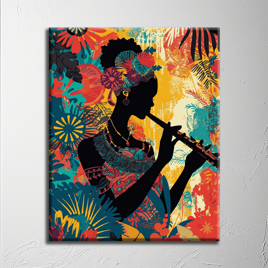 African woman. Paint by numbers kit. Premium quality KitArt