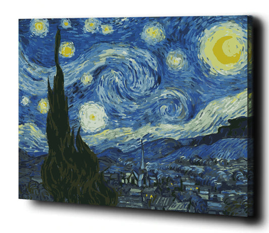 The Starry Night. Paint by numbers kit. Premium quality KitArt