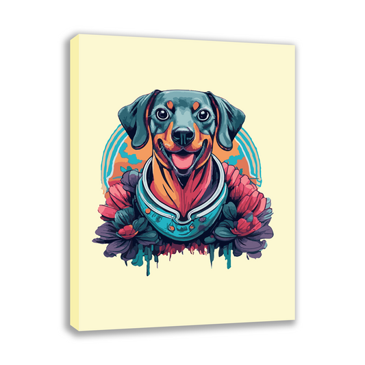 Flowery dog