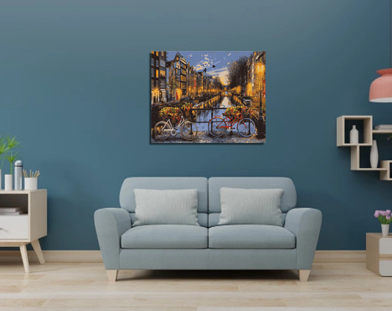 Amsterdam. Paint by numbers kit. Premium quality KitArt